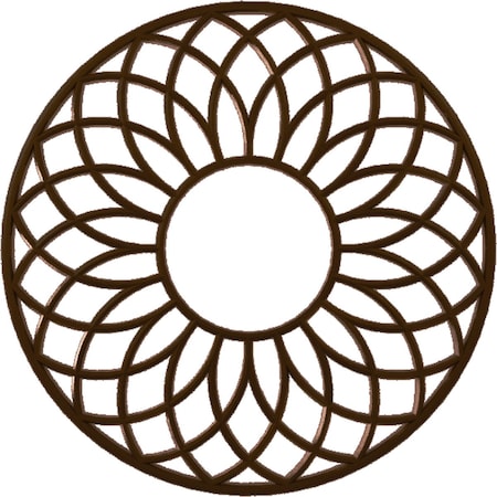 Ekena Millwork Cannes Architectural Grade PVC Pierced Ceiling Medallion, Copper, 26"OD x 8 7/8"ID x 3/4"P CMPP26CNSCO